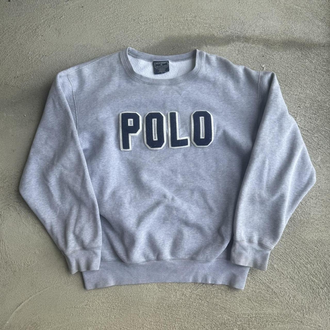 P0 Polo Ralph Lauren Men's Grey Sweatshirt - Image 1