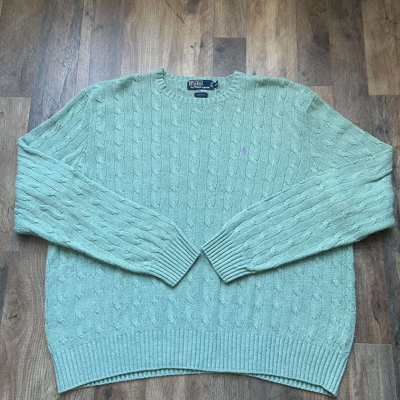 P0 Polo Ralph Lauren Men's Green Jumper - Image 1