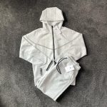 Nike Men's Grey Hoodie - Image 2