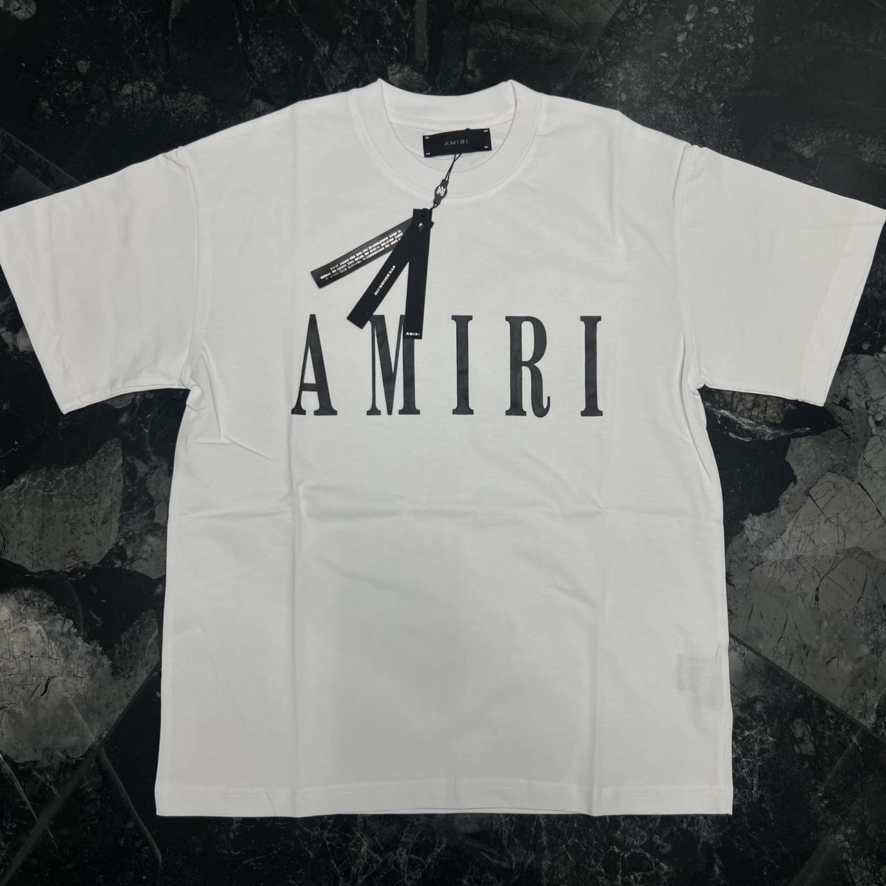 P0 Amiri Men's Black T-shirt - Image 1