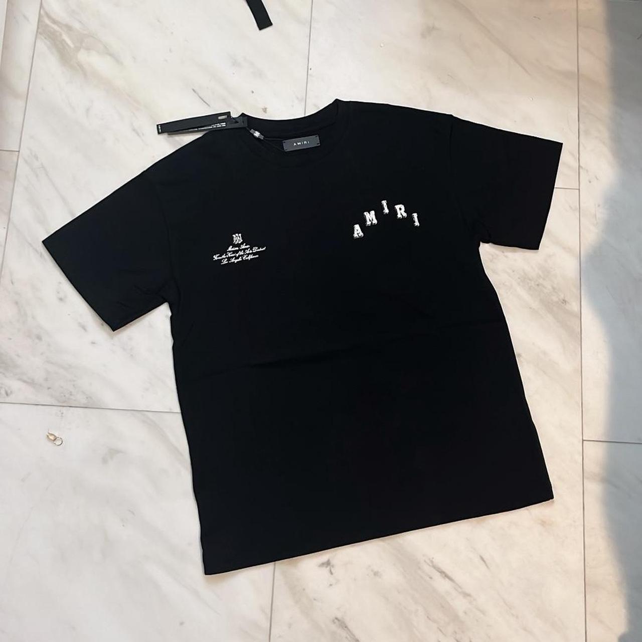 P0 Amiri Men's Black T-shirt - Image 1